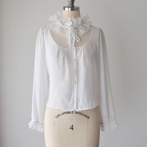 Vintage White Bridal Blouse